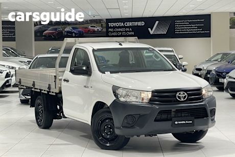 White 2020 Toyota Hilux Cab Chassis Workmate