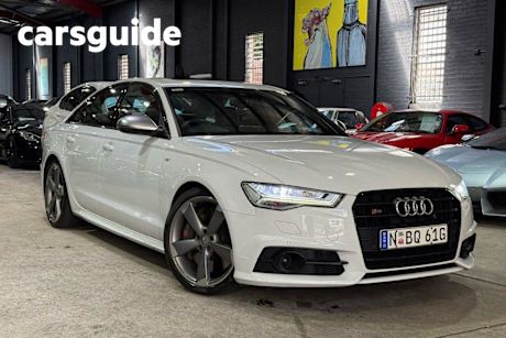 White 2016 Audi S6 Sedan 4.0 Tfsi