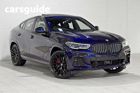 Blue 2022 BMW X6 Coupe Xdrive30D M Sport