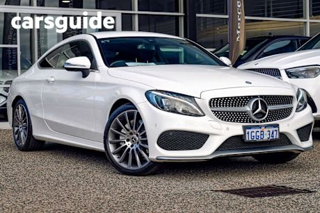 White 2017 Mercedes-Benz C200 Coupe