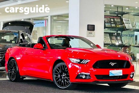Red 2016 Ford Mustang Convertible GT 5.0 V8