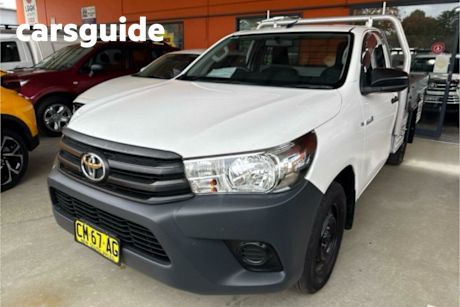 White 2017 Toyota Hilux Cab Chassis Workmate