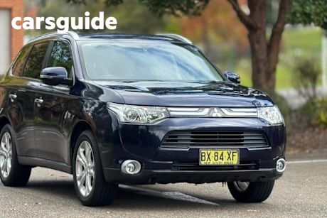 Blue 2013 Mitsubishi Outlander Wagon Aspire (4X4)