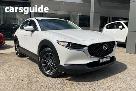 White 2024 Mazda CX-30 Wagon G20 SKYACTIV-Drive Pure