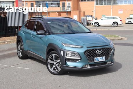 Blue 2019 Hyundai Kona Wagon Highlander TTR (awd)