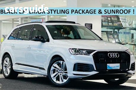 White 2021 Audi Q7 Wagon 45 TDI Quattro Mhev