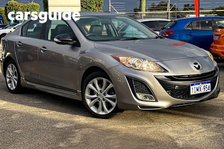 Silver 2010 Mazda 3 Sedan SP25