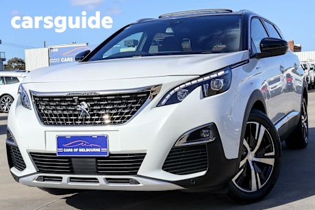 White 2019 Peugeot 5008 Wagon GT Line