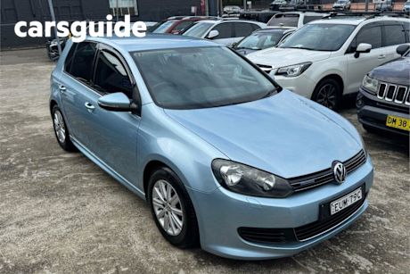 Blue 2013 Volkswagen Golf Hatchback 77 TDI Bluemotion