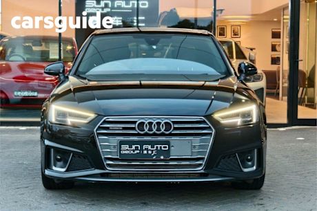 Black 2019 Audi A4 Sedan 45 Tfsi Quattro S Tronic Sport