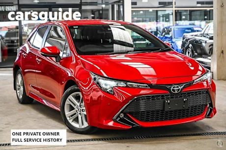 Red 2020 Toyota Corolla Hatchback SX