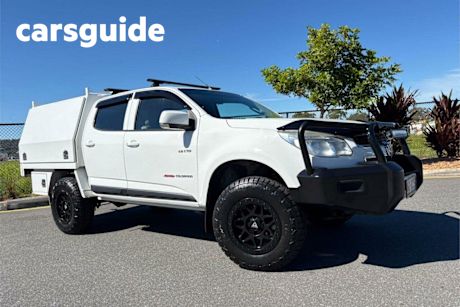 White 2013 Holden Colorado Crew Cab Chassis LX (4X4)