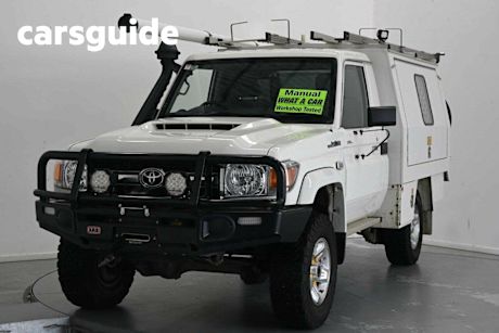 White 2020 Toyota Landcruiser 70 Series Cab Chassis GXL