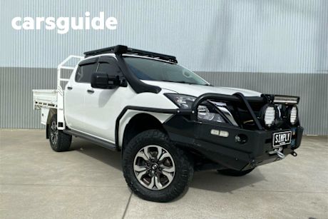 White 2016 Mazda BT-50 Dual Cab Chassis XT (4X4)