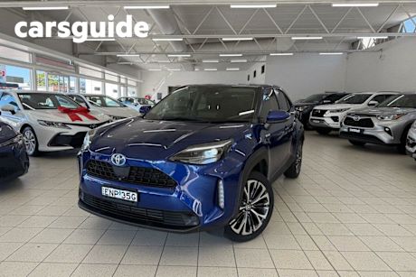 Blue 2021 Toyota Yaris Cross Wagon Urban Hybrid