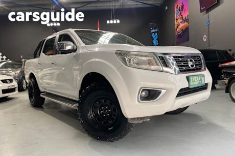 White 2015 Nissan Navara Dual Cab Utility ST (4X4)