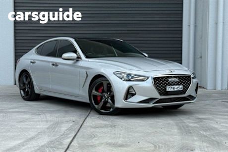 Silver 2019 Genesis G70 Sedan 3.3T Ultimate Sport