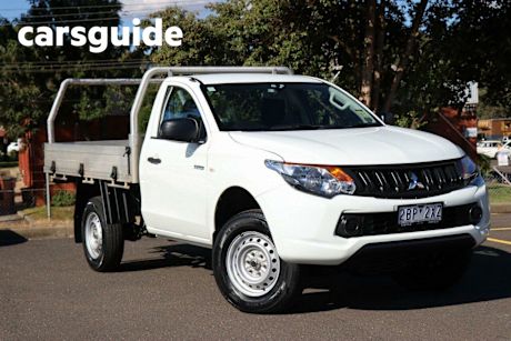White 2018 Mitsubishi Triton Cab Chassis GLX