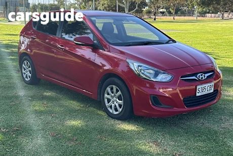 Red 2014 Hyundai Accent Hatchback Active