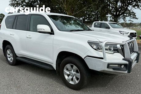 White 2018 Toyota Landcruiser Prado Wagon GXL (4X4)