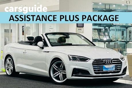 White 2019 Audi A5 Cabriolet 40 Tfsi S Tronic Sport