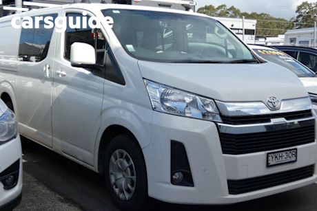 White 2021 Toyota Hiace Crew Van LWB (5 Seats)