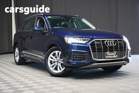 Blue 2022 Audi Q7 Wagon 45 TDI Quattro Mhev