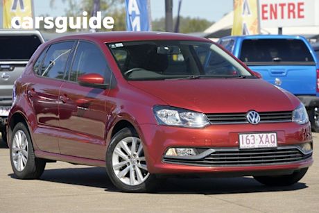 Red 2016 Volkswagen Polo Hatchback 81 TSI Comfortline