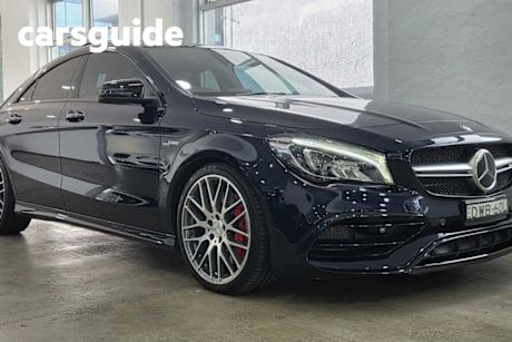 Blue 2017 Mercedes-Benz CLA45 Coupe Matic (fuel Efficient)