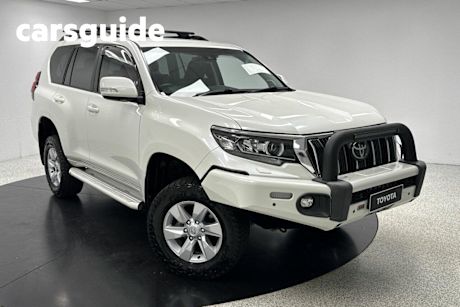 White 2021 Toyota Landcruiser Prado Wagon GXL Flat Tailgate