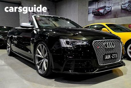 Black 2014 Audi RS 5 Convertible 4.2 FSI QUATTRO