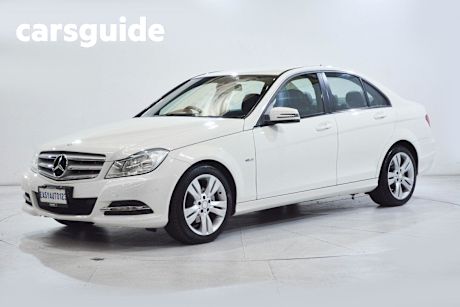 White 2012 Mercedes-Benz C200 Sedan BE