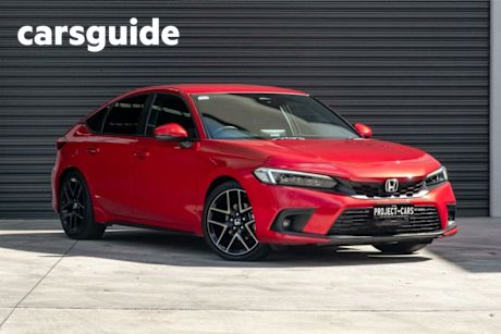 Red 2021 Honda Civic Hatchback VTI-LX