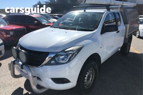 White 2016 Mazda BT-50 Freestyle Cab Chassis XT (4X4)