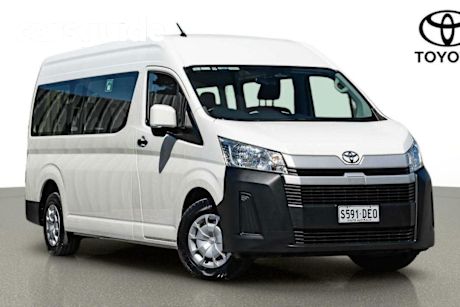 White 2019 Toyota Hiace Commercial Commuter High Roof Super LWB