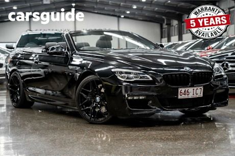 Black 2015 BMW 650I Convertible