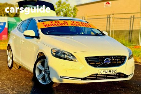 White 2014 Volvo V40 Hatchback D4 Luxury