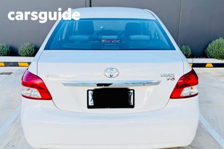 White 2009 Toyota Yaris Sedan YRS