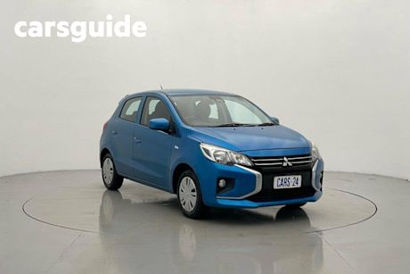 Blue 2021 Mitsubishi Mirage Hatchback ES