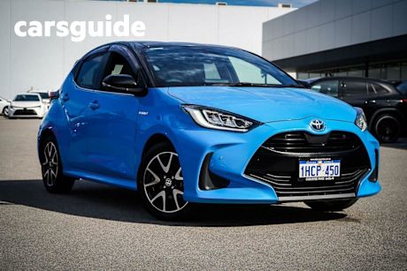 Blue 2020 Toyota Yaris Hatchback ZR Hybrid