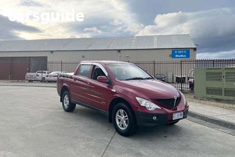 Red 2007 Ssangyong Actyon Sports Double Cab Utility (4X4)