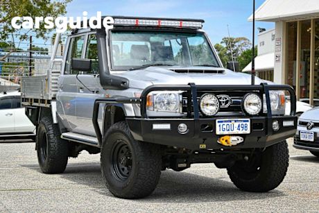 Silver 2018 Toyota Landcruiser Double Cab Chassis GXL (4X4)