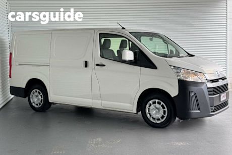 White 2021 Toyota Hiace Commercial (No Badge)