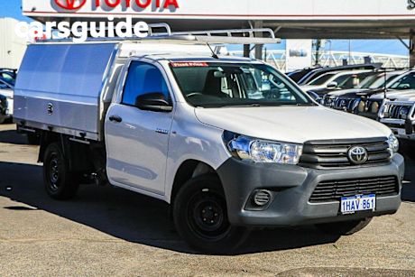 White 2020 Toyota Hilux Cab Chassis Workmate