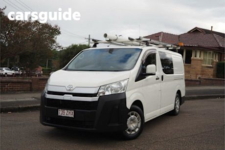 White 2019 Toyota Hiace Van LWB