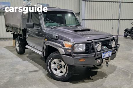 Grey 2007 Toyota Landcruiser Cab Chassis GX (4X4)