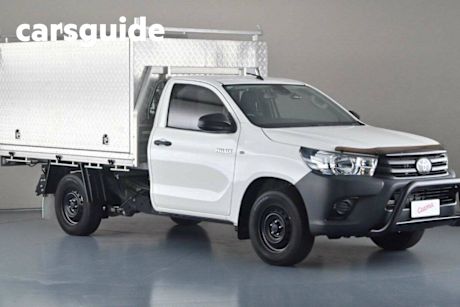 White 2020 Toyota Hilux Cab Chassis Workmate
