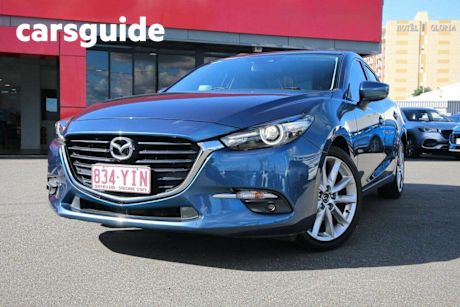 Blue 2018 Mazda 3 Sedan SP25 GT