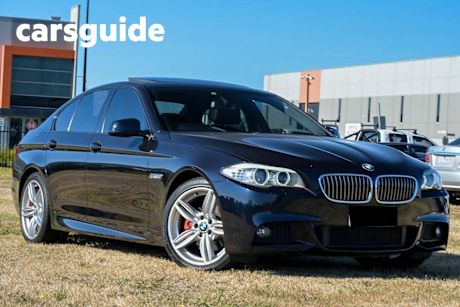 Black 2013 BMW 520D Sedan