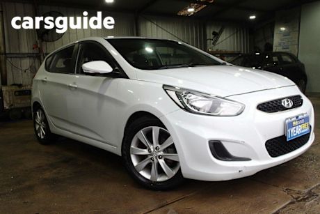 White 2017 Hyundai Accent Hatchback Sport